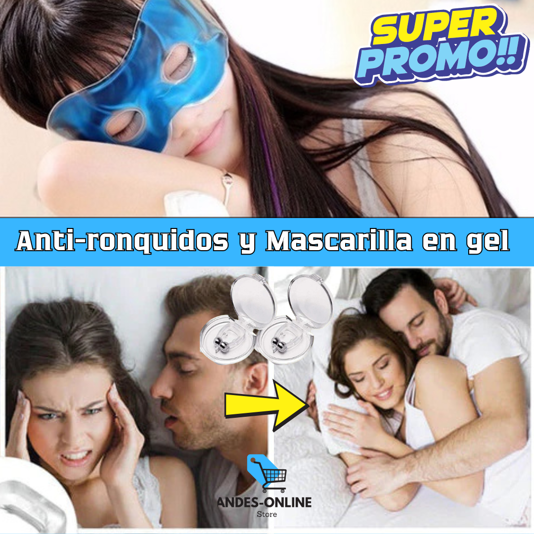 Dispositivo Anti-Ronquidos y Mascarilla en gel para dormir